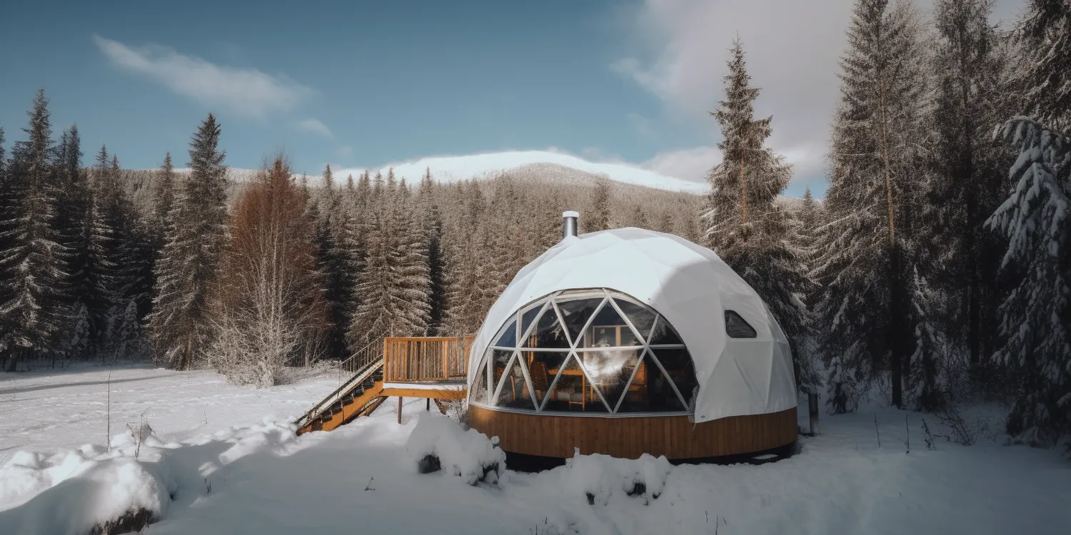 Glamping namiot sferyczny