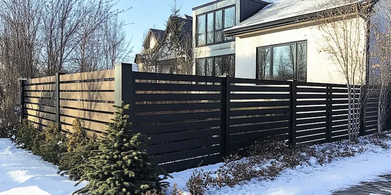 Modern Zaun aus Polen