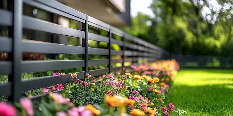 Moderne Zäune aus Polen