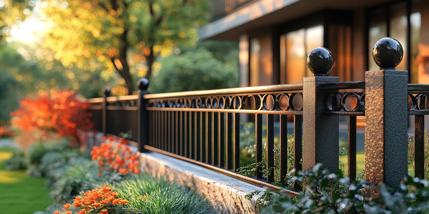 Metallzaun aus Polen mit Montage