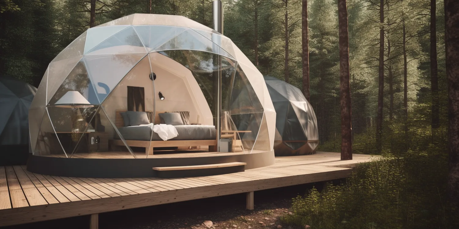 Glamping namiot sferyczny
